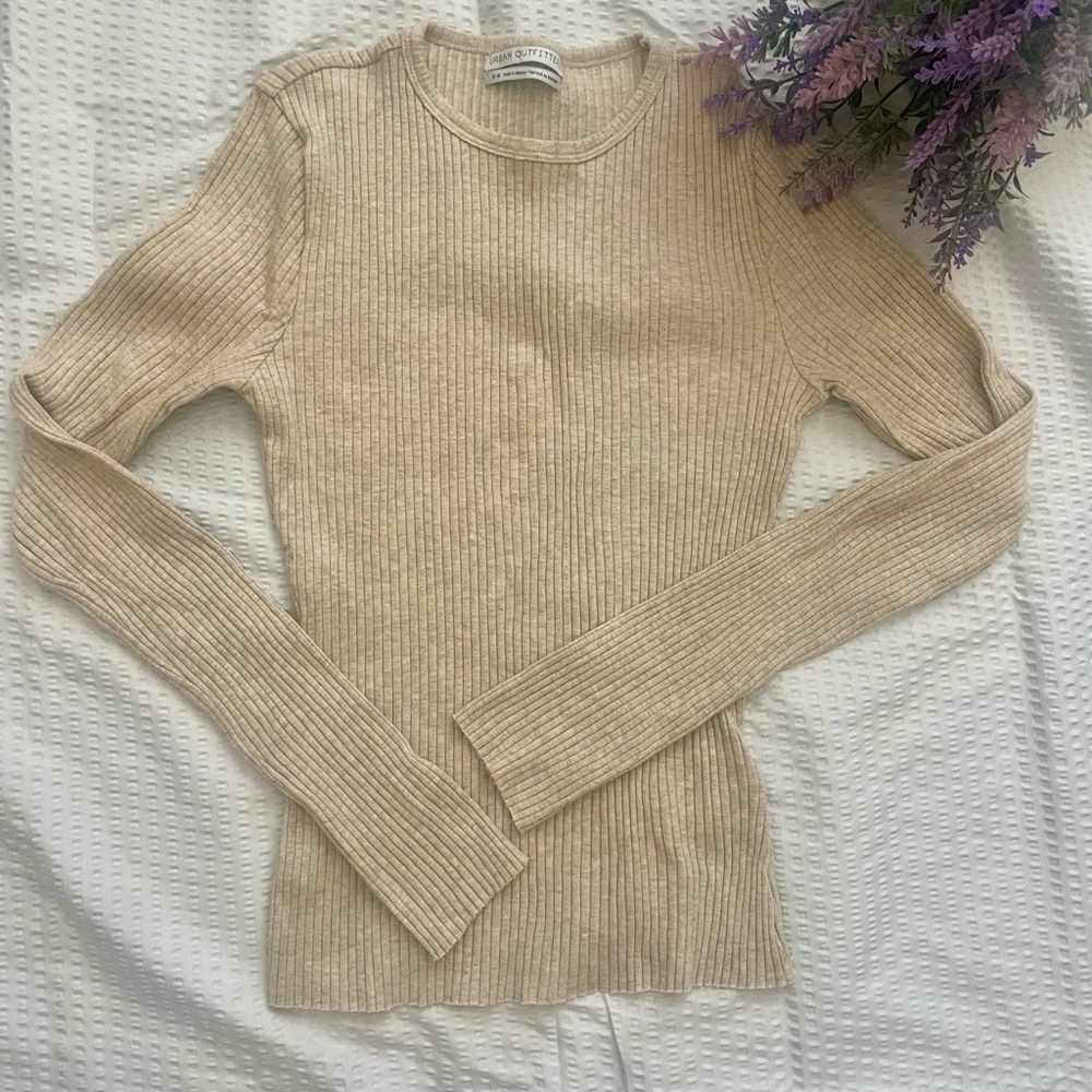 Urban Outfitters Long Sleeve Oatmeal Shirt